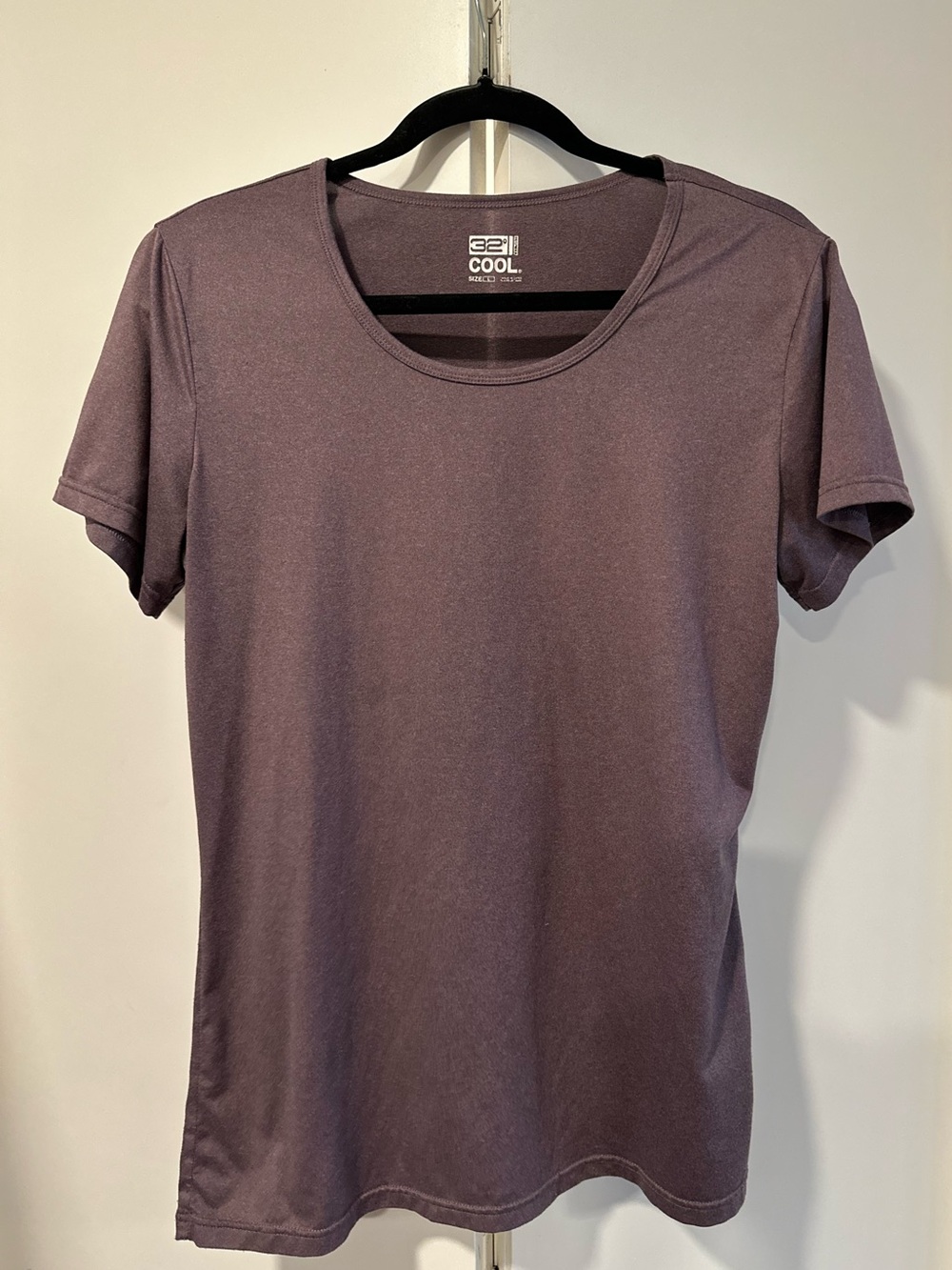 32 Degrees Cool Women’s Short Sleeve Performance Tee — Dusty Purple